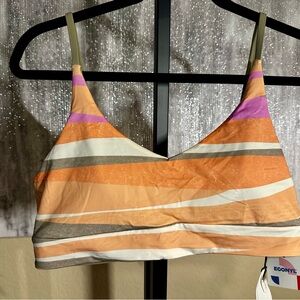 Prana Multicolor Striped Bikini Top
